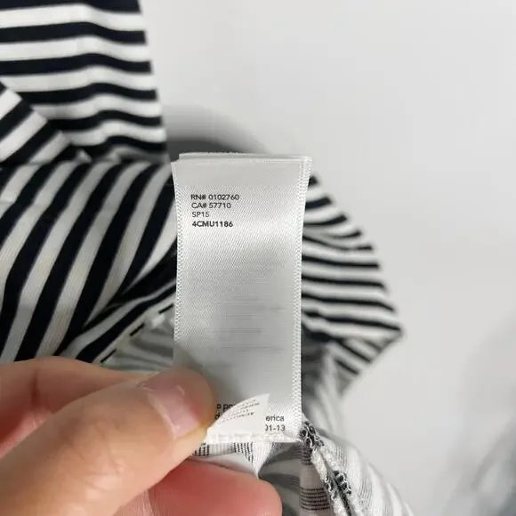 Kate Spade Saturday 00 Black White Pencil Striped Let Loose Fit and Flare Dress - Picture 12 of 13